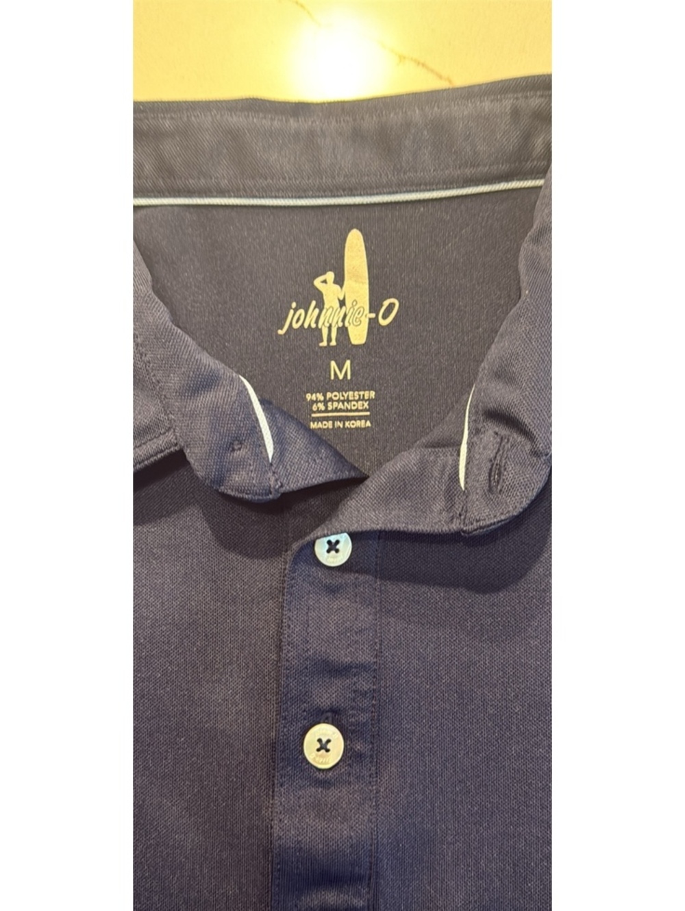 johnnie-O Navy Blue Polo Shirt - Size Medium